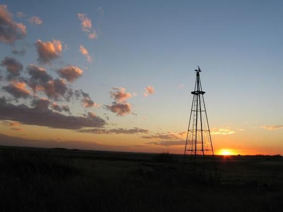 SunsetWindmill2005