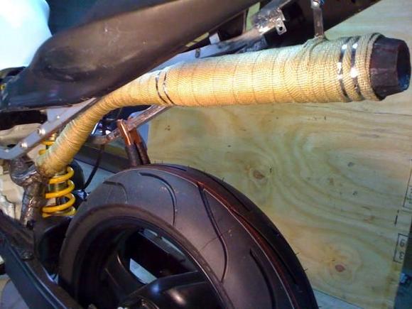 undertail exhaust &amp; homemade can
