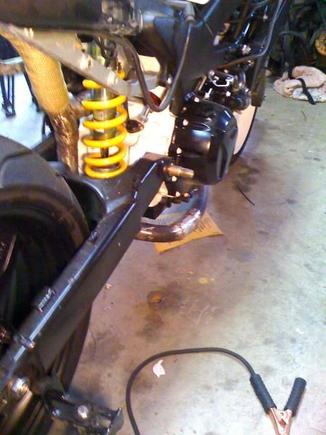 rear side view of exhaust