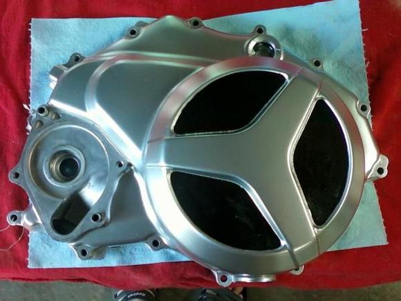 Finally painted. Just need to address the water pump and then I can put this back on the engine.