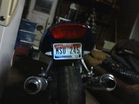 rear led turn signals and new license plate mount