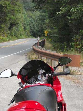 Stopped at a scenic overlook along the Skagit River just north of Marblemount. Ahead is my favorite road sign. Highway 20 has a lot of those signs.