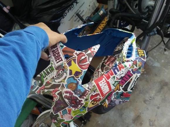 After the weather headlight cowl