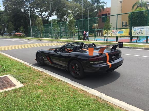 Malaysian owned Dodge Viper SRT10 in Singapore. Photo taken by Rayner Chow.