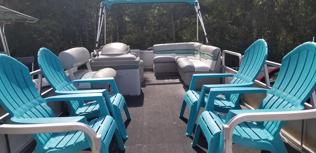 Post your temporary seat ideas for the front of my pontoon 