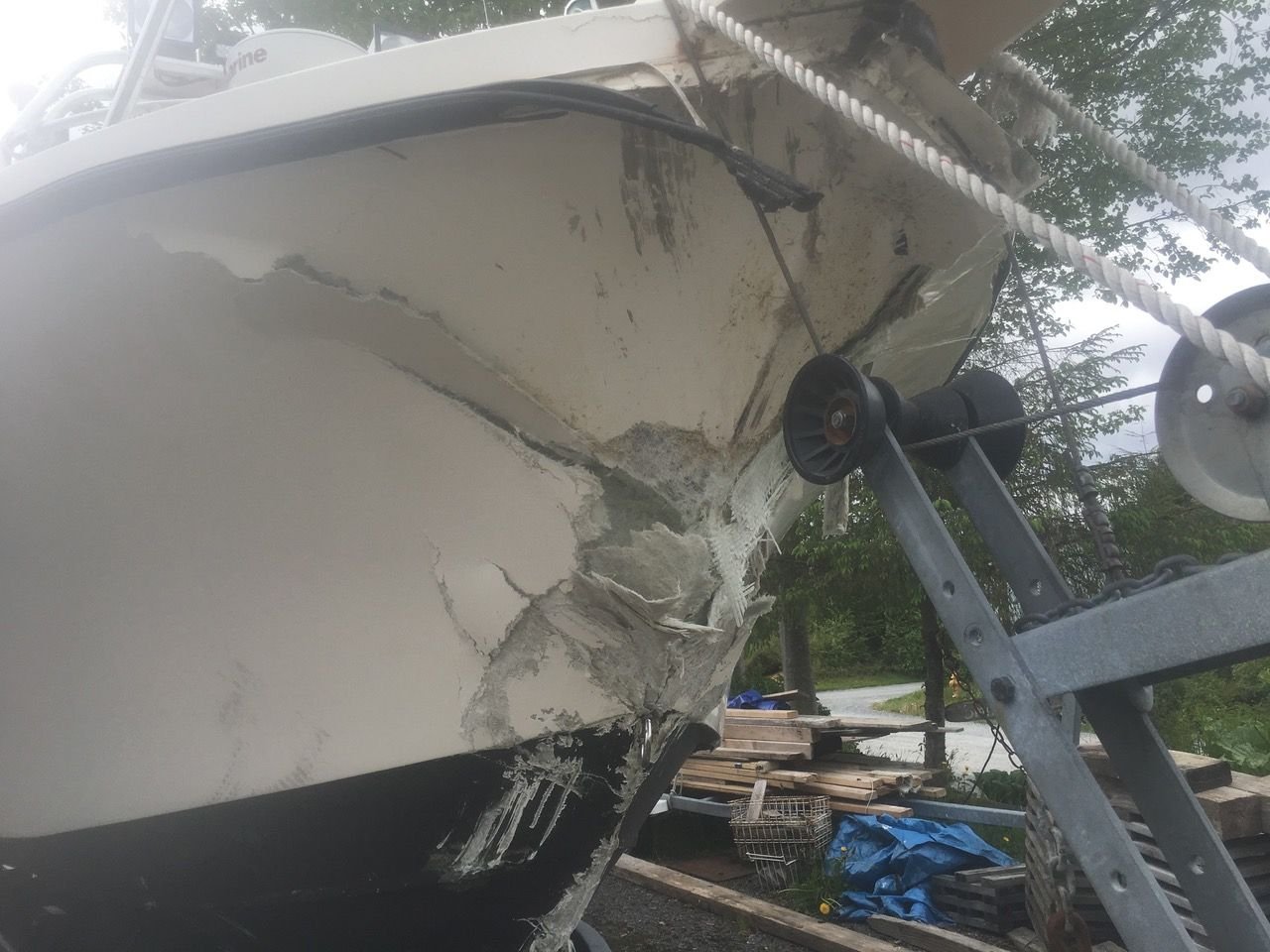 Hull damage from collision repairable? The Hull Truth Boating and