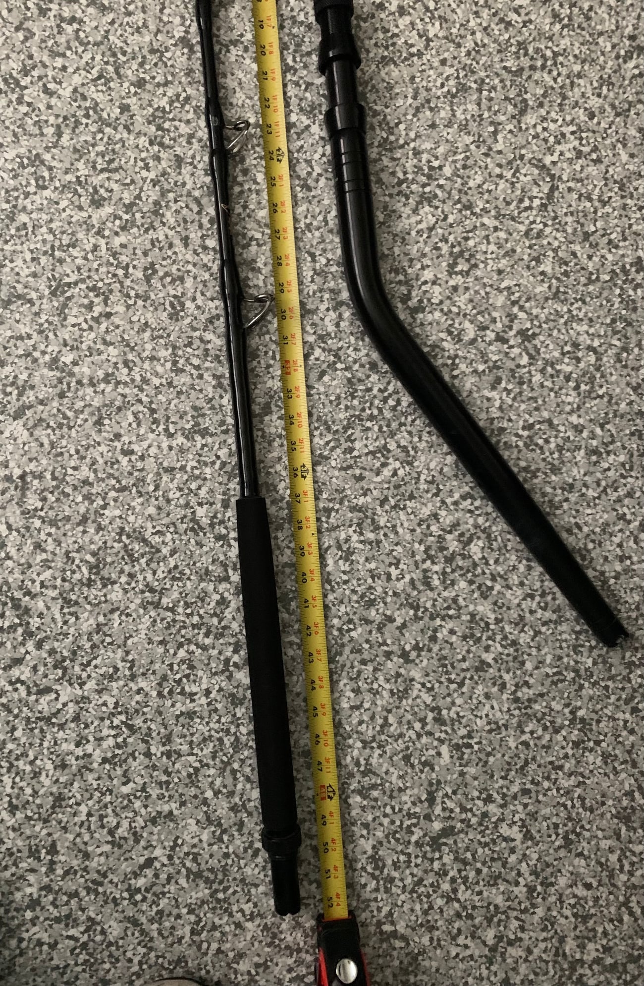 Pinnacle bent butt deep drop rod 60-100 pound with swivel tip