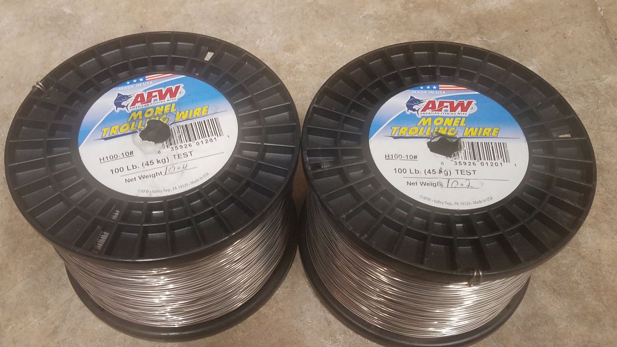 American Fishing Wire Monel Trolling Wire 10 Pound Spool Test: 100