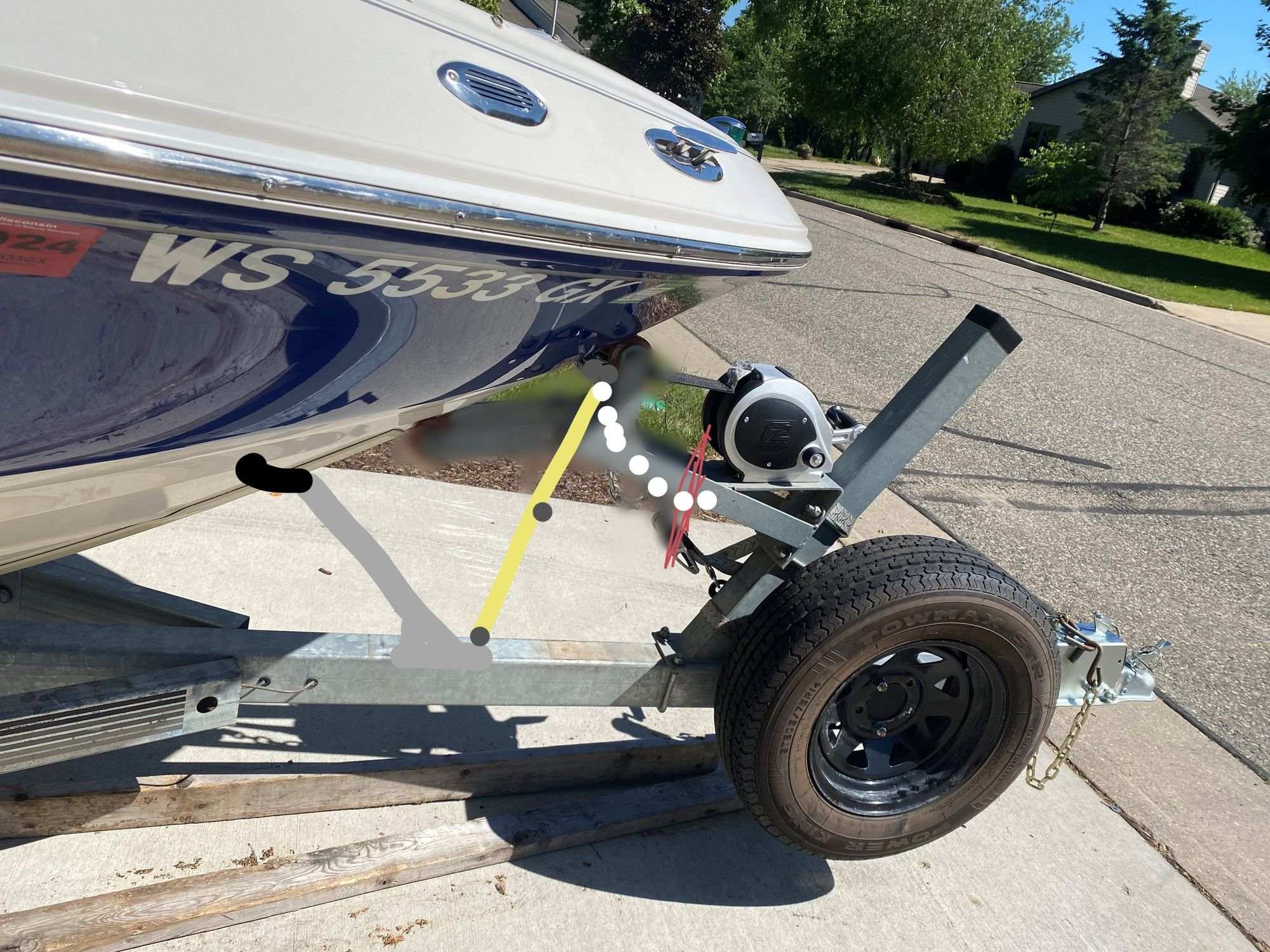 Trailer winch roller help The Hull Truth Boating and Fishing Forum