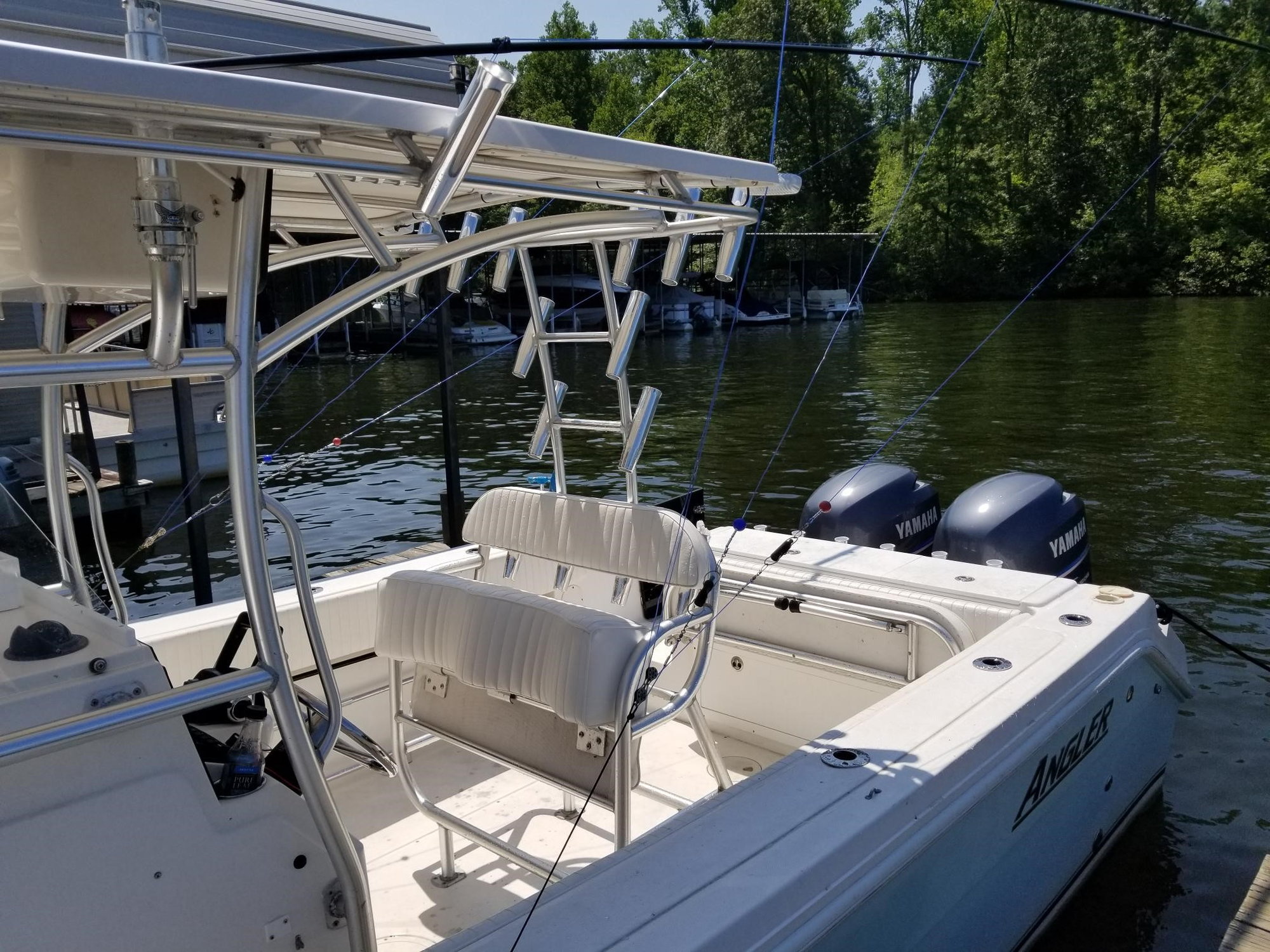 Pic request t-top rear supports w/ rod holders - The Hull Truth - Boating  and Fishing Forum
