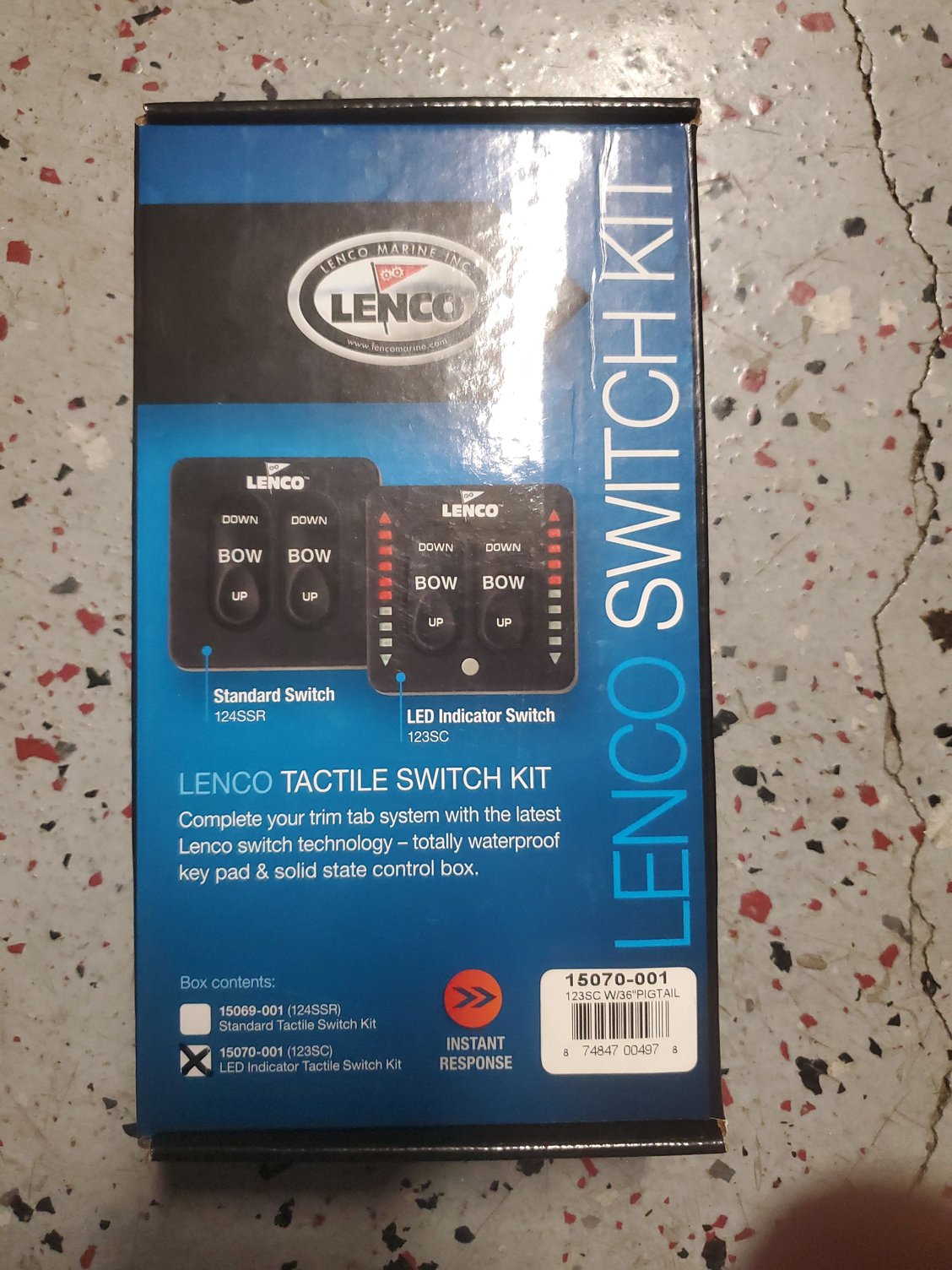 SOLD. Lenco 15170001 Electric Trim Tab Switch Kit for Single Actuator