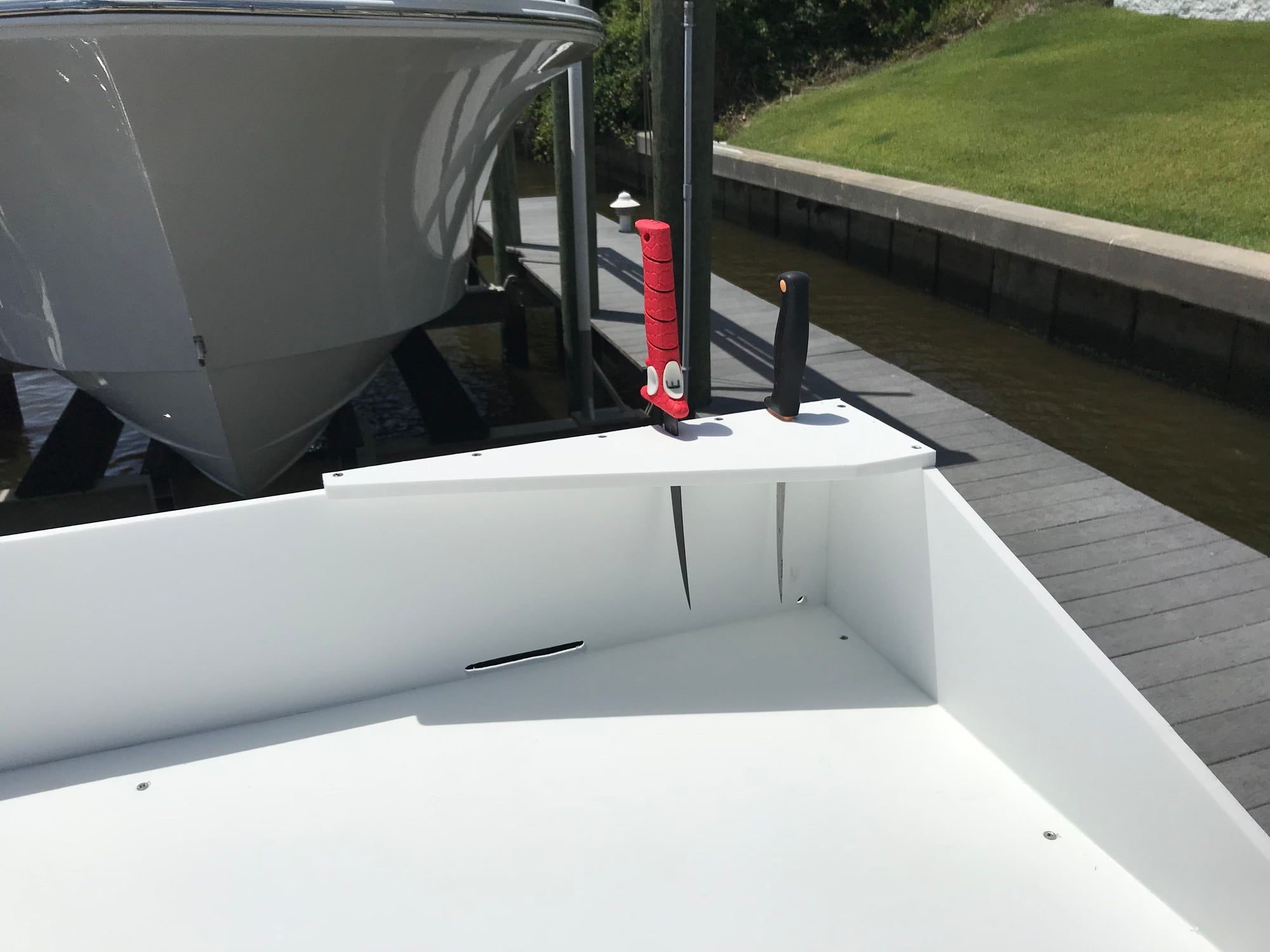 flat starboard fishing ruler mount