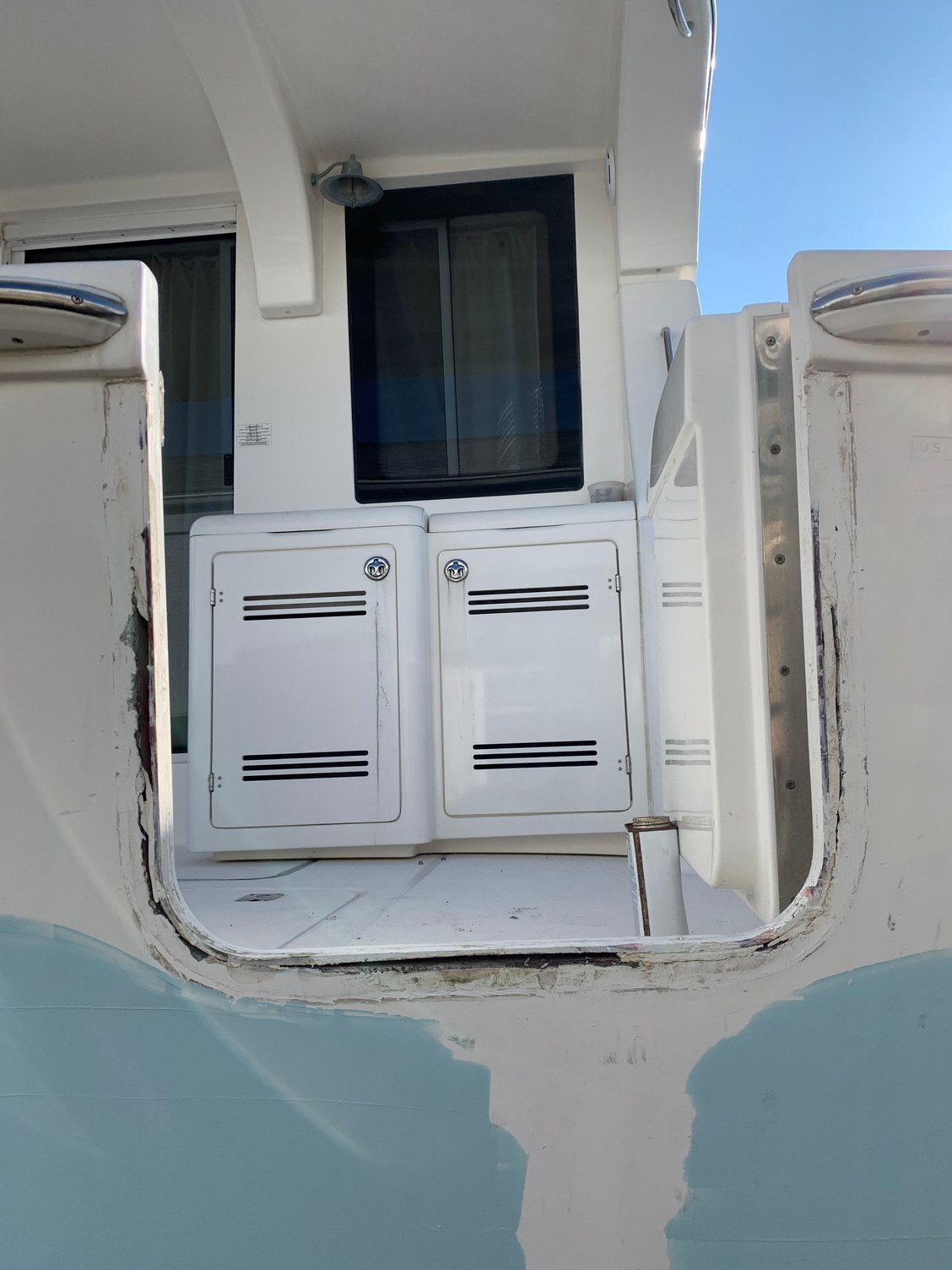 Transom door trim for a 2004 silverton 34C The Hull Truth Boating