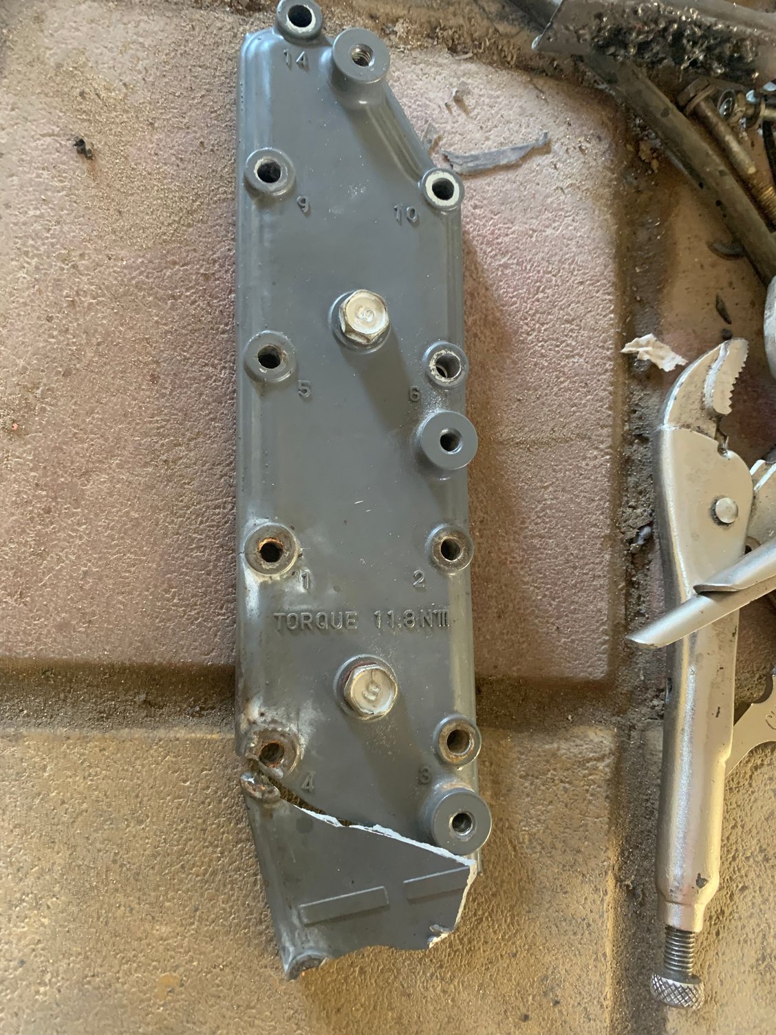Stuck Yamaha F250 exhaust cover plate bolts The Hull Truth Boating and Fishing Forum