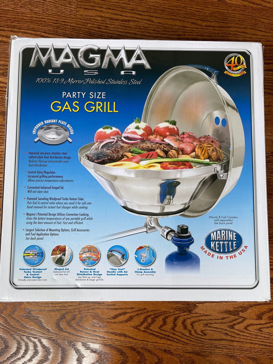 Magma grill 17” with fish rod holder mount The Hull Truth Boating