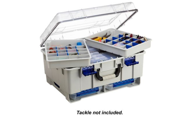 Fishing Tackle Box for Boat-Tackle Storage Plano Trays 2 Tray Saltwater  Tackle