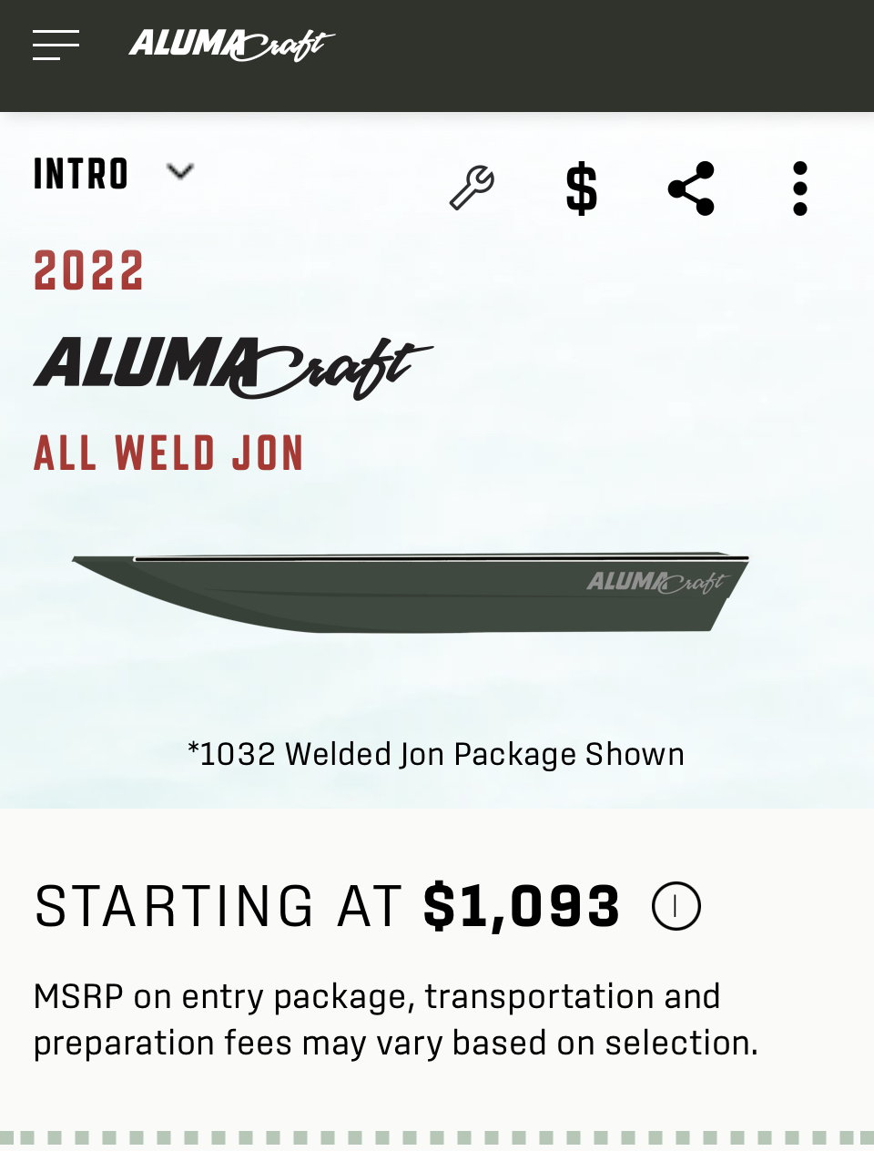 15' x 44 Welded Jon Boat