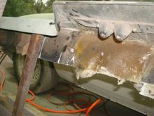 This is the mount pocket I had to duplicate. I'll trim it tomorrow once the second repair cures.