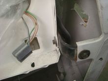 Driver mid fender bracket bolted in.