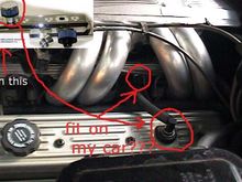 Your PCV connects to the vacuum fitting under the fuel rail next to the injector for cylinder number 5