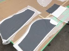 three layers are leather, foam and light cloth