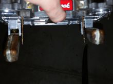 So i went to adjust the floats today because i had nothing else to do until the gaskets got here. The one on the right is where its supposed to be