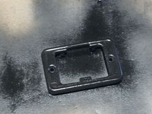 Three light coats of Rustoleum Satin Black on the cover plate and screws. 