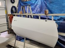 This is how the doors look now after 2 coats of heavy fill primer. There are some small air holes visible that I'll have to fill with spot putty before i block sand them, but definitely heading in the right direction.