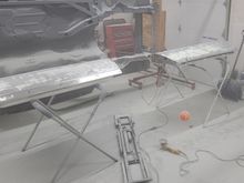 I went down deep enough to remove all the paint and primer. I figured the last bits of bondo don't matter since I will be addikg back to it soon enough. 