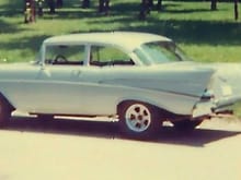 My first car (pic from 1967). 331ci,  2x4 bbl, Isky cam, 4-sp BW gearbox, Olds rear axle.