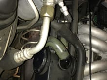 Diverter valve & hoses, passenger exhaust manifold