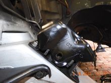 Looks like this orientation gets you close while lowering the engine down and make pinning a little easier IMHO.