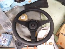 And then with my piece from the original mother steering wheel, I am liking this config, obviously not perfect, but still looks pretty cool for the price.  