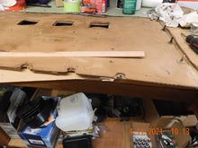 Plan to paint the cardboard with some low viscosity epoxy I had left over from the boat.  Hopefully make i a little more weather impervious. 