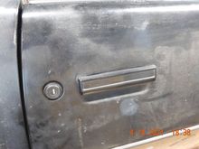 Replaced handle and lock cylinder, sweepers and inner door handle, also door weather stripping.  Seems like everything having to do with the door is a royal PITA.  Those little blue weatherstrip anchors are possessed! 