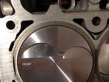 JE Pistons with 2cc relief