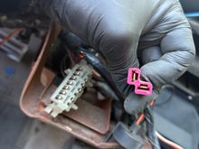 Same above the radio with the round relay/fuse thing taken off.