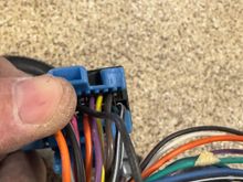 This is new harness, top 2nd pin (pin 11) from the left is brown and on the old harness, it’s gray. What the difference here?