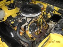 305 slug with a 700 carb wtf and single plane intake dbl wtf