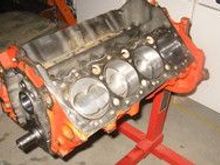 new heart, 355, trw 7009p pistons, worked over bowtie rods, scat factory stroke crank