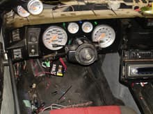 Auto meter gauges in custom panel