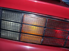 pinstriped tail lights