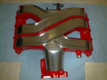 hand polished and painted intake
