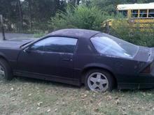 In the feild where I found it. At one time it had been suspended complety off the groung with stands, tires, blocks ( cinder and wood )