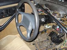 Tilt column with pontiac wheel $100 shipped  SOLD