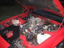side view of the engine