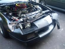 Guy pulled out in front and with a failing brake booster i was toast