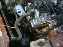 engine bay before