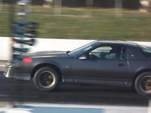 Jr's 11.22 at 121 mph, other guy red lights and loses on time also with an 11.26 at 115 mph.