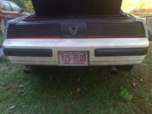 white 86' backend 84' TA tail lights with 86 center piece